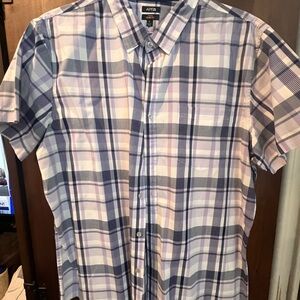 APT. 9 Men's Blue Plaid Shirt